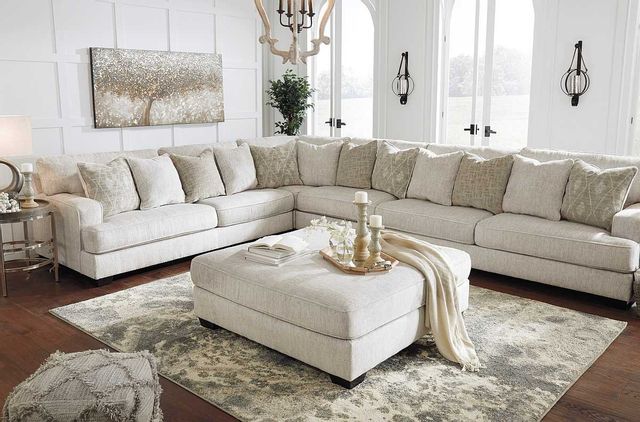 Signature Design by Ashley® Rawcliffe 4-Piece Parchment Sectional 6