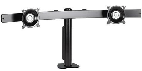Chief® KTC Series Silver Widescreen Dual Horizontal Desk Clamp Mount