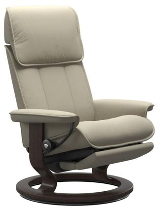 Stressless® by Ekornes® Admiral Medium Classic Base Recliner with Power