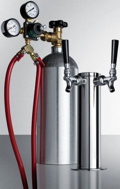 Summit® Stainless Steel Dual Wine Dispensing Tap Kit