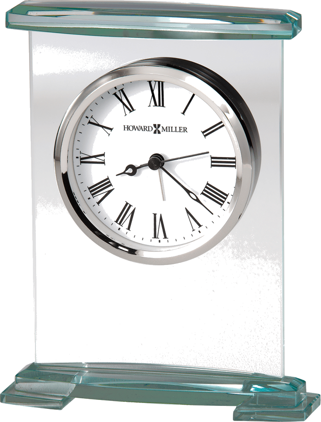Howard Miller® Augustine Clear Glass Tabletop Clock