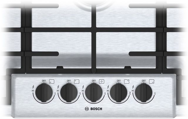 Bosch 500 Series 36" Stainless Steel Gas Cooktop 4