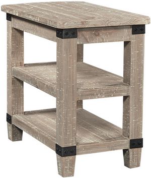 aspenhome® Foundry Weathered Stone Chairside Table