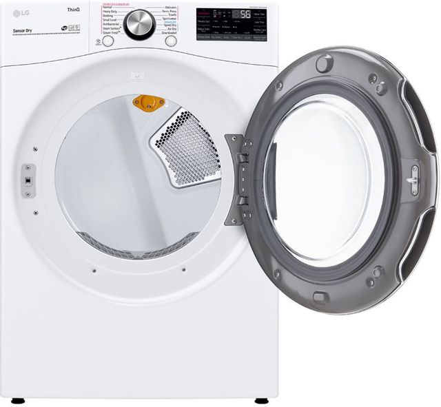 LG 7.4 Cu. Ft. White Front Load Electric Dryer 4