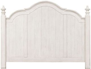 Liberty Furniture Farmhouse Reimagined Antique White King Poster Headboard