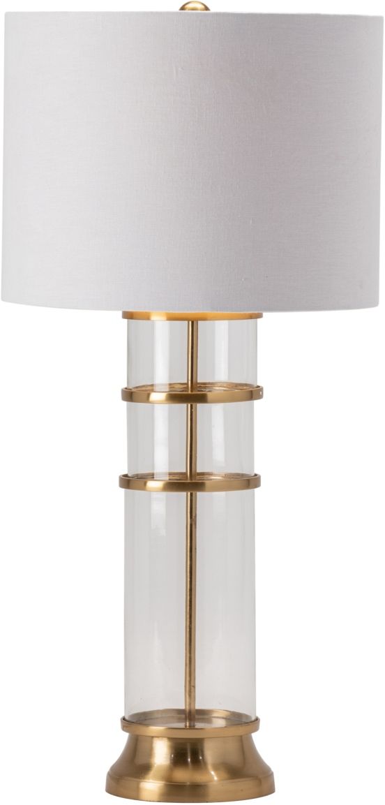 Crestview Collection Benning Gold Cylinder Table Lamp-1