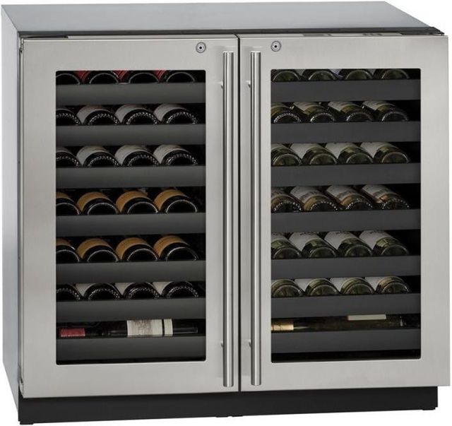 U-Line® Modular 3000 Series 36" Stainless Steel Wine Captain® Wine Cooler-0