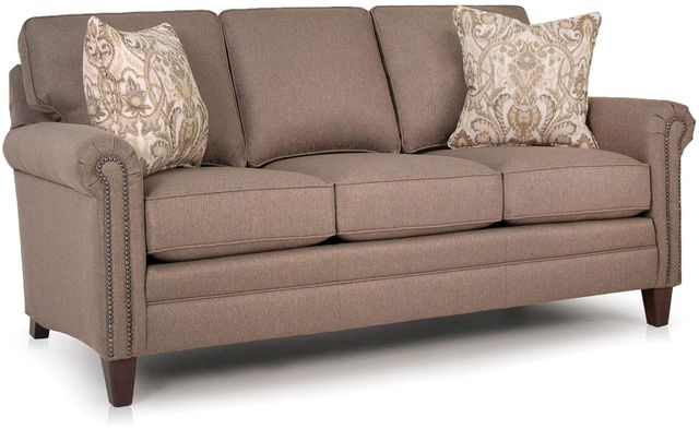 Smith Brothers 234 Collection Taupe Mid Size Farbic Sofa