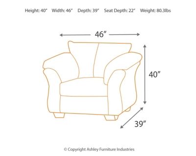 Signature Design by Ashley® Darcy Salsa Chair 4