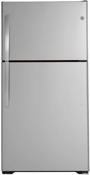 GE® 33 in. 21.9 Cu. Ft. Stainless Steel Top Freezer Refrigerator