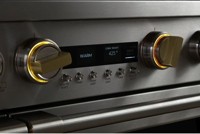 Monogram® Statement Collection 48" Stainless Steel Pro Style Dual Fuel Range 9