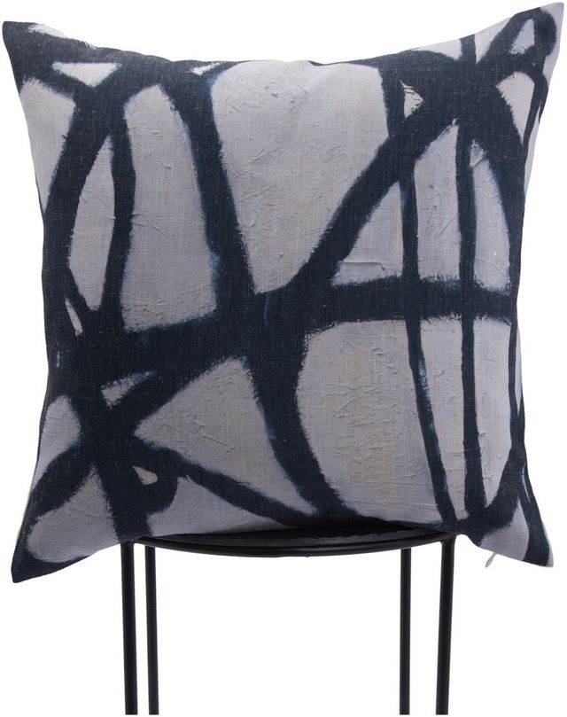 Renwil® Hinson Black & White 20" x 20" Decorative Pillow 2