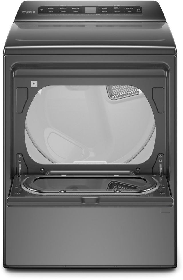 Whirlpool® 7.4 Cu. Ft. Chrome Shadow Front Load Gas Dryer 4