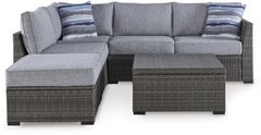 Signature Design by Ashley® Petal Road 4-Piece Gray Outdoor Seating Set