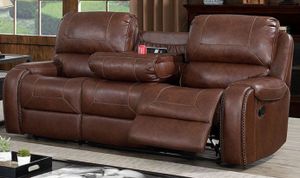 Furniture of America® Walter Brown Power Reclining Sofa