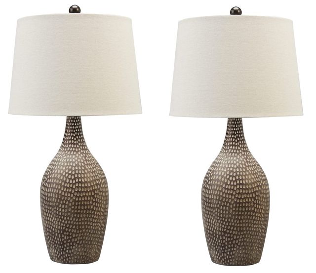 Signature Design by Ashley® Laelman Set of 2 Brown/Gray Table Lamp-0