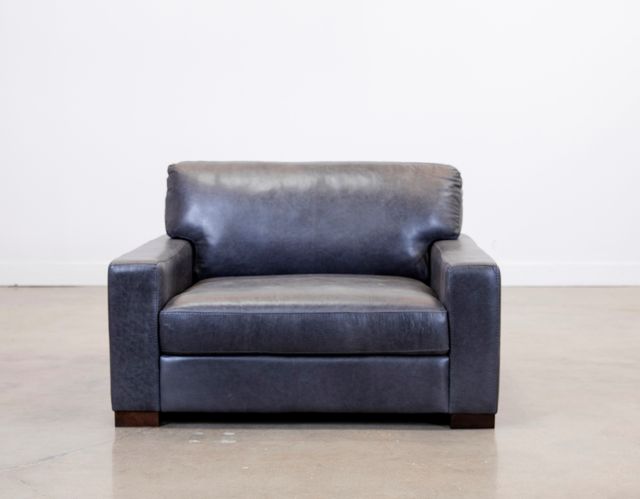 Soft Line Splendor Grey All Leather Chair-1