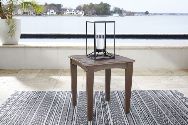 Signature Design by Ashley® Emmeline Brown Outdoor End Table 2
