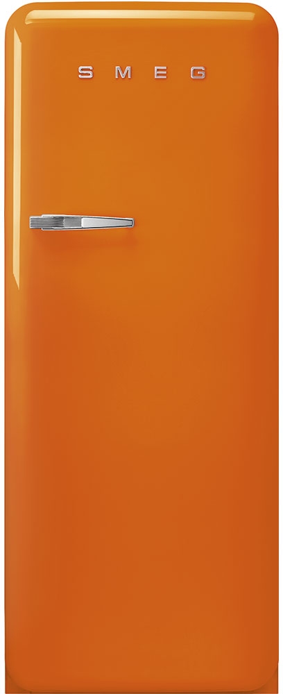 orange retro fridge freezer