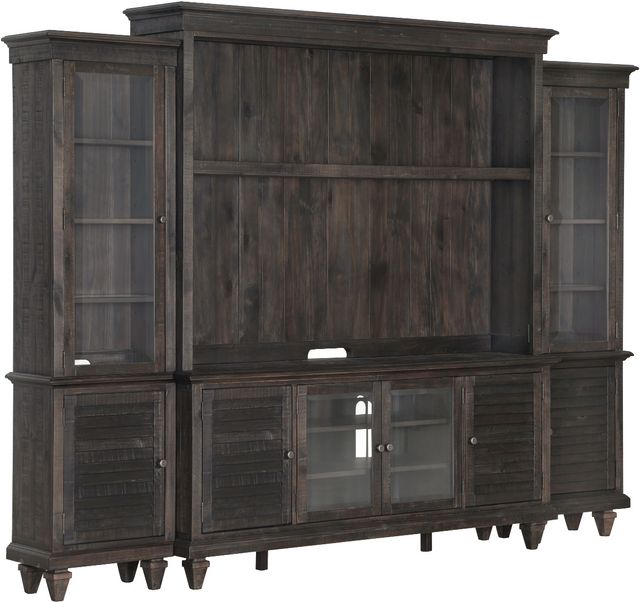 Magnussen Home® Calistoga Weathered Charcoal Entertainment Wall-0