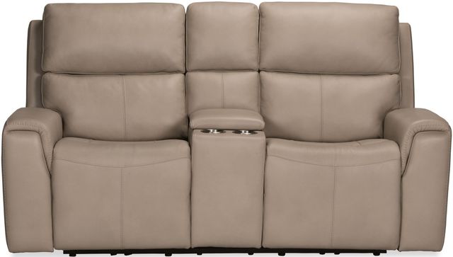Flexsteel® Jarvis Mica Power Reclining Loveseat with Console and Power Headrests 1