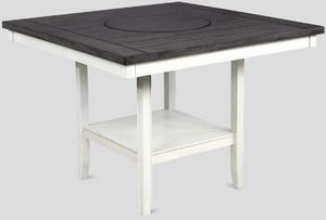 Crown Mark Fulton Grey Counter Height Dining Table with Chalk Base