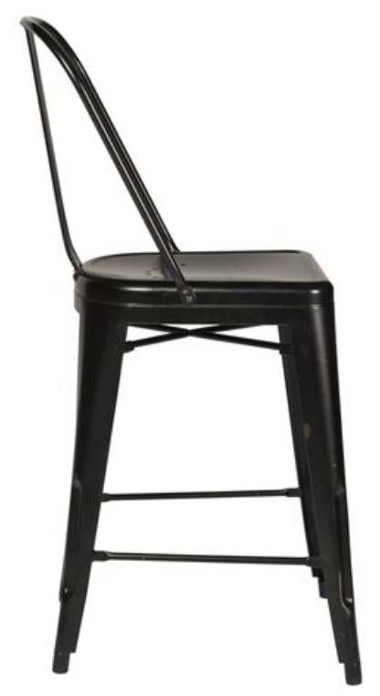 Liberty Vintage Series Black Back Counter Chair 2