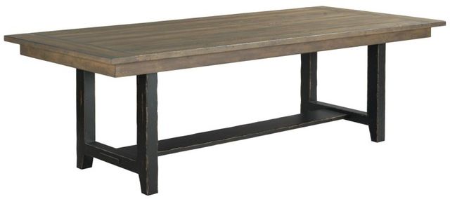 Kincaid® Mill House Sigmon Barley 96" Trestle Table with Anvil Base-0