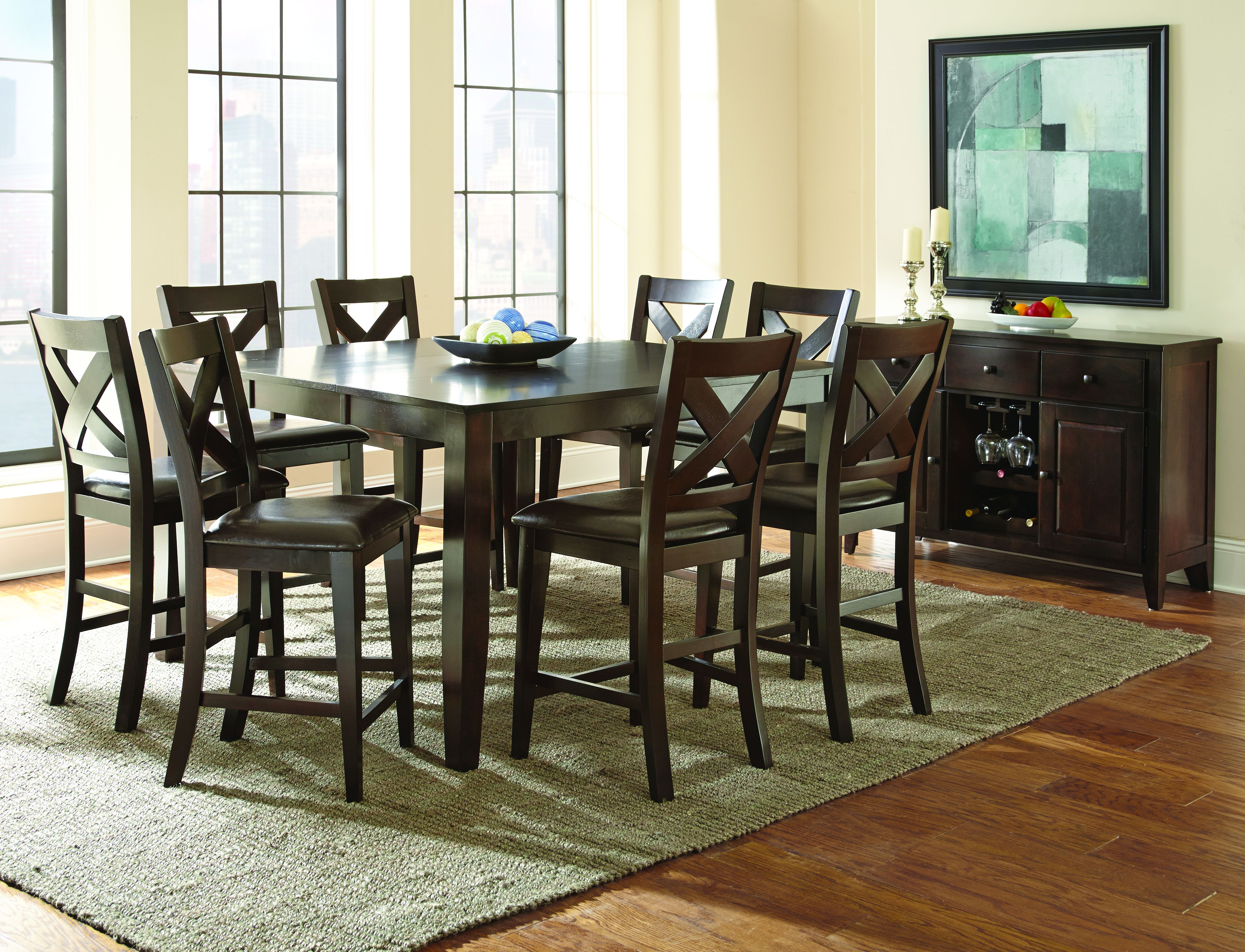 Steve Silver Co.® Crosspointe 5 Piece Counter Dining Set