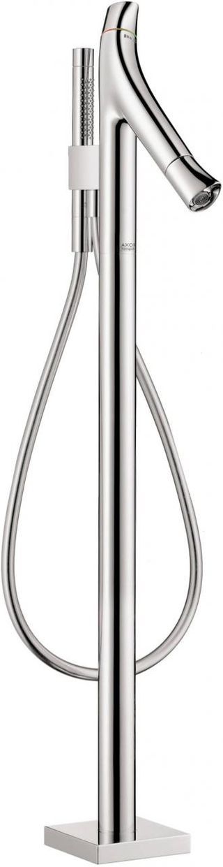 AXOR Starck Organic Chrome Thermostatic Freestanding Tub Filler Trim with 1.75 GPM Handshower