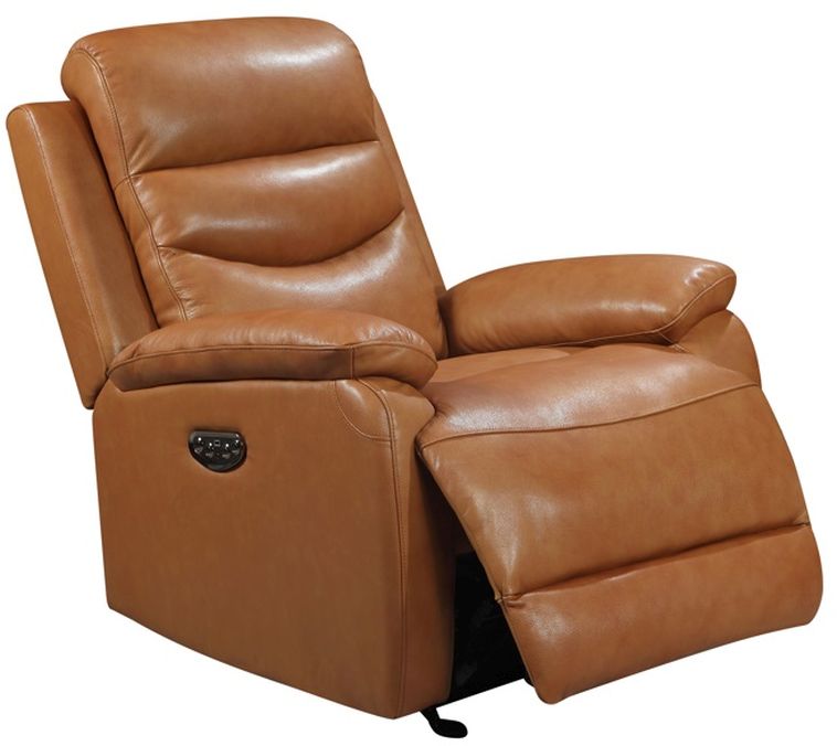 leather recliner camel color