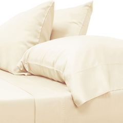 Cariloha Classic 4-Piece Bamboo Viscose Ivory Queen Sheet Set