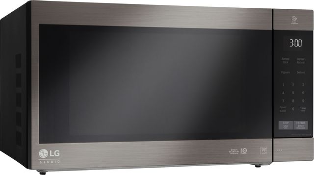 LG Studio 2 Cu. Ft. Black Stainless Steel Countertop Microwave 1