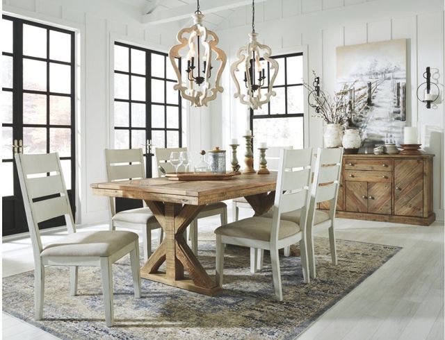 Signature Design by Ashley® Grindleburg Light Brown Dining Room Table 2