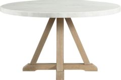 Elements International Lakeview White/Natural Dining Table