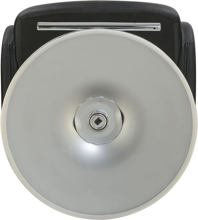 Coaster® Brandi Black And Chrome Adjustable Height Stool-3