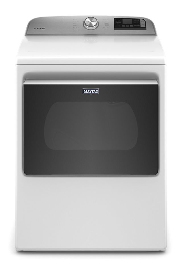 Maytag® 7.4 Cu. Ft. White Front Load Gas Dryer 6