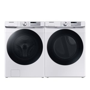 Samsung 4.5 cu.ft. Front Load Washer and Gas Dryer pair w/ Super Speed and Steam Sanitize+
