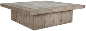 Classic Home Scottsdale Distressed Gray Square Coffee Table