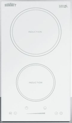 Summit® 12" White Induction Cooktop