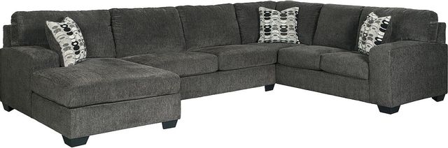 Signature Design by Ashley® Ballinasloe 3-Piece Smoke Right-Arm Facing Sectional with Chaise