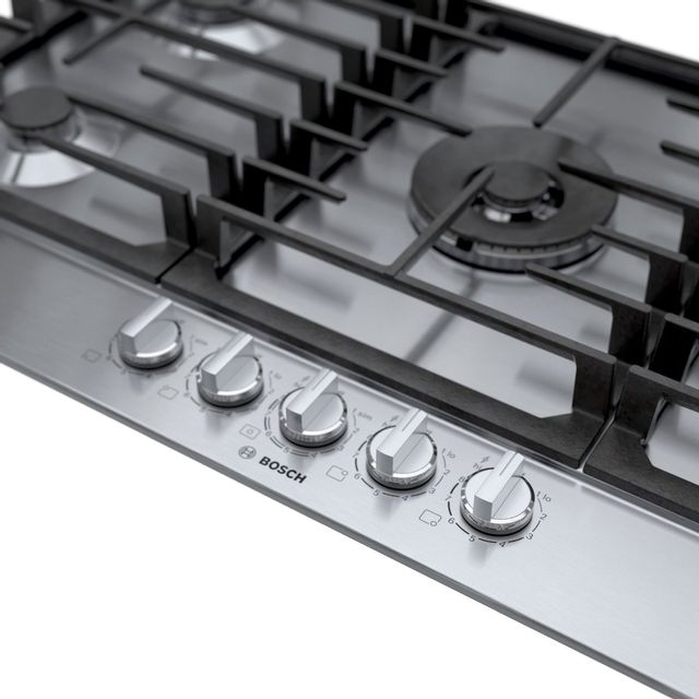 Bosch® 800 Series 36" Stainless Steel Gas Cooktop-2