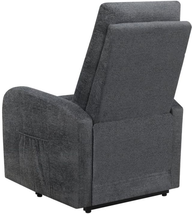 Coaster® Grey Tufted Upholstered Power Lift Recliner 12
