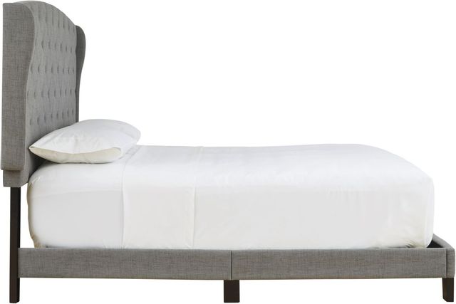 Signature Design by Ashley® Vintasso Gray Queen Upholstered Panel Bed 2
