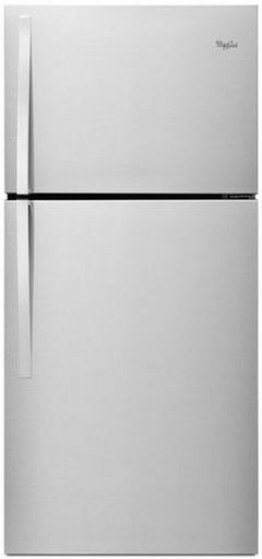 Whirlpool® 19.2 Cu. Ft. Top Freezer Refrigerator-Monochromatic Stainless Steel