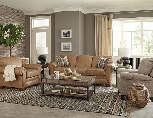 England Furniture Monroe Leather Sofa 3