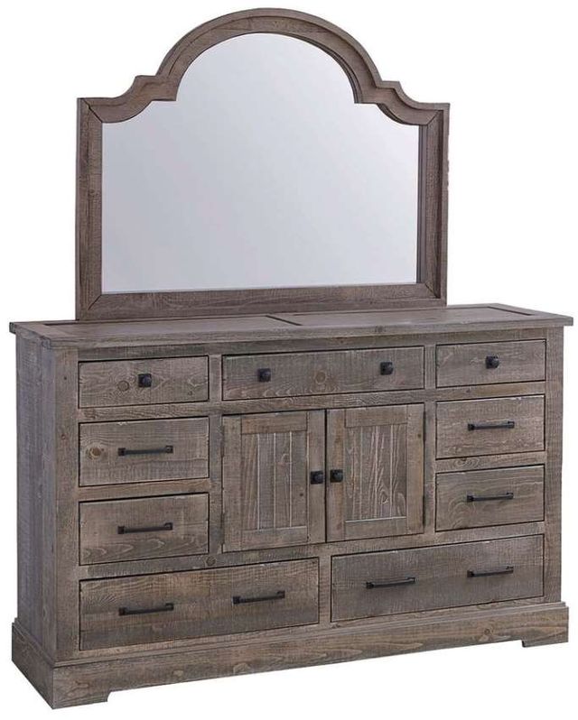Progressive® Furniture Meadow 2-Piece Weathered Gray Dresser and Mirror Set