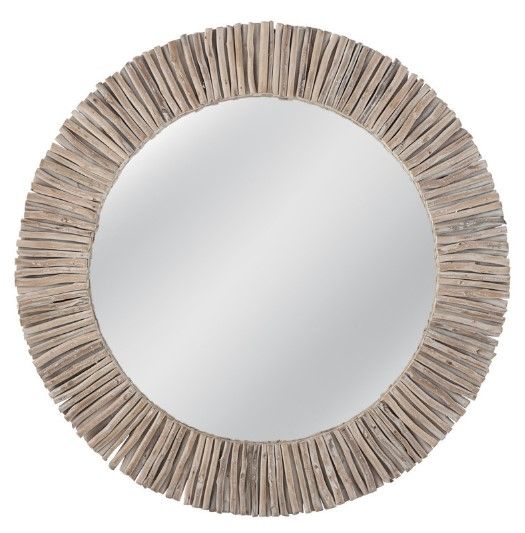 Bassett Mirror Splay White Wash Wall Mirror | Bob Mills Furniture