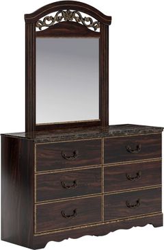 Signature Design by Ashley® Glosmount Two-tone Dresser and Mirror