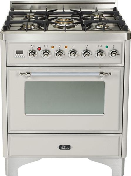 Ilve® Majestic Series 30" Free Standing Dual Fuel Range-Stainless Steel-0